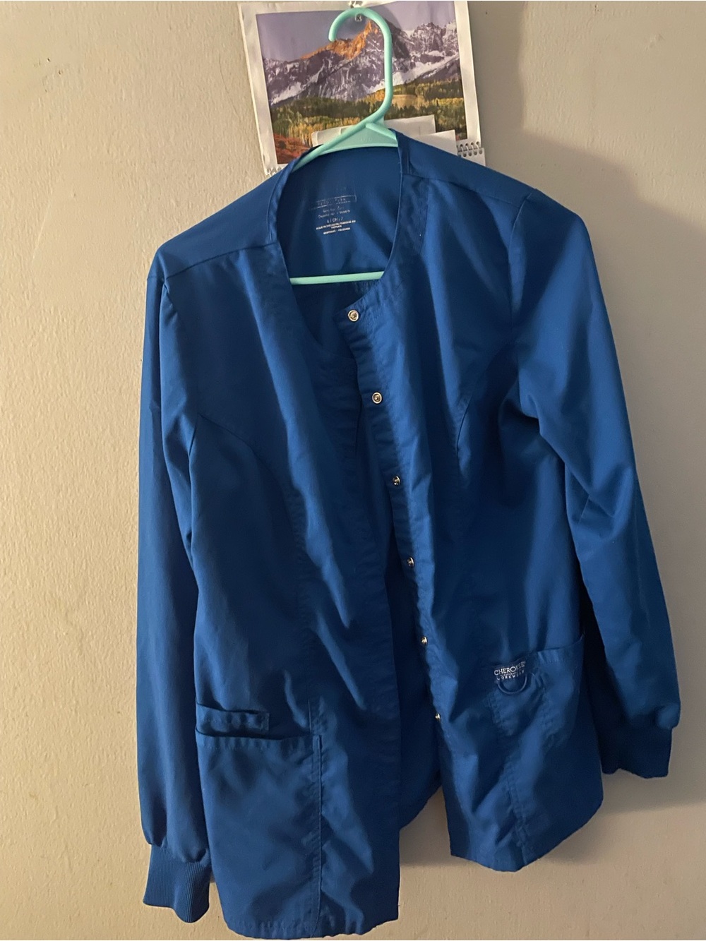 Cherokee Royal Blue Lightweight  scrub Jacket